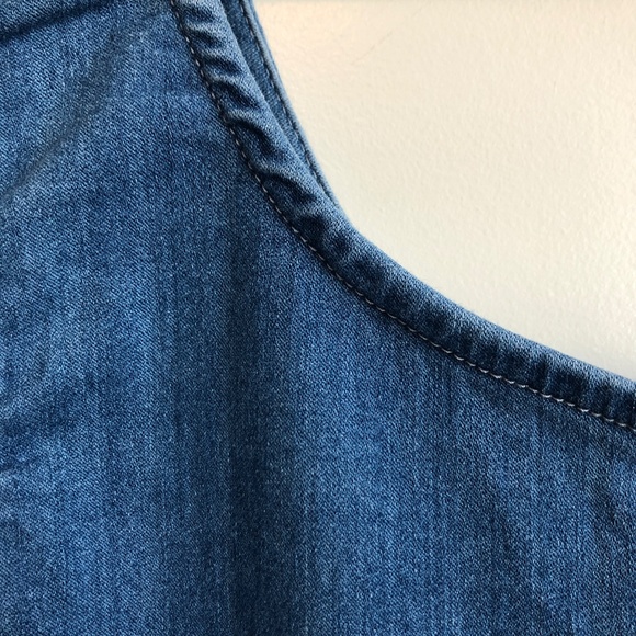 Iris Bodycon Denim Dress Medium - MEASUREMENTS IN LISTING - Picture 3 of 6